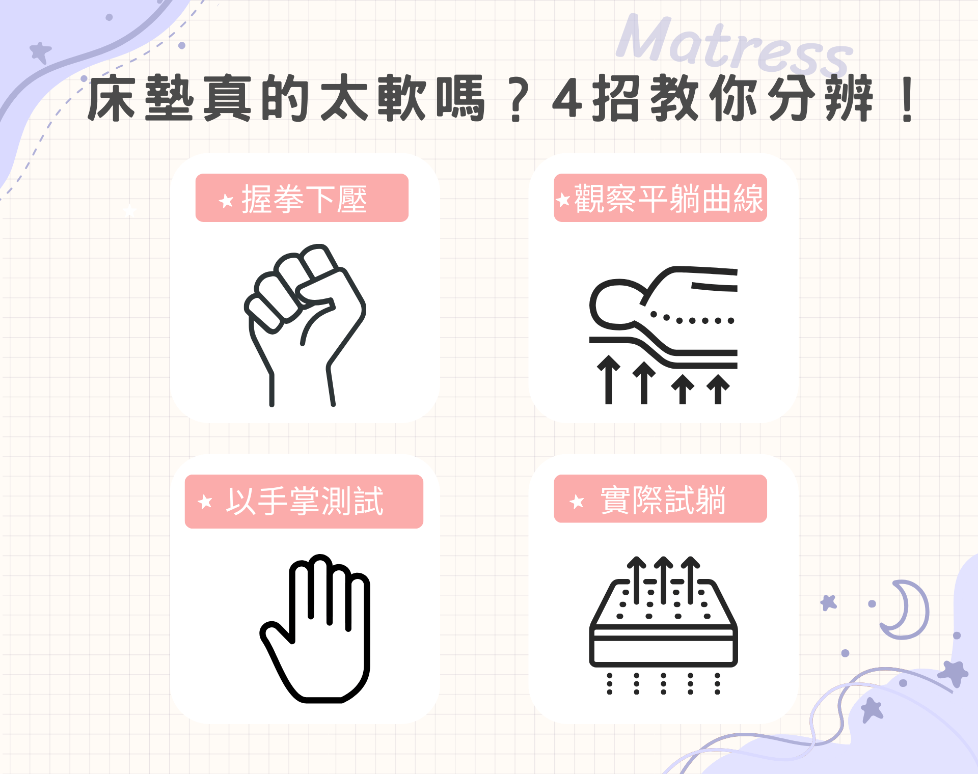 如何辨別床太軟